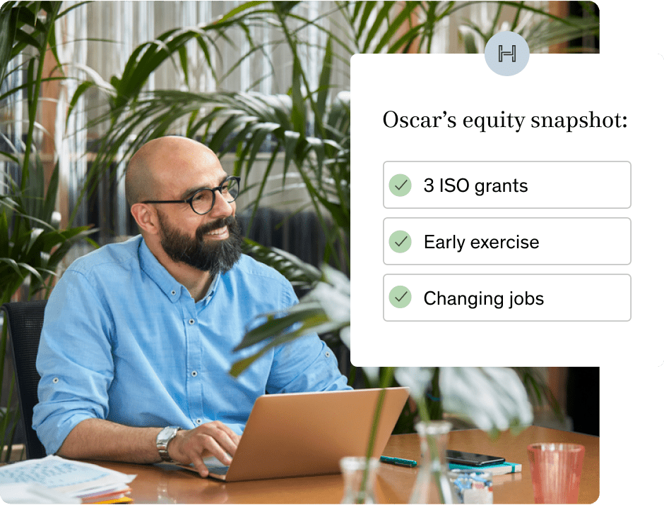 early employee tax planning with ISO grants, early exercise, and changing job