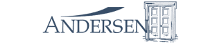 dark blue Andersen logo with a transparent background