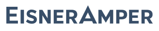 dark blue EisnerAmper logo with a transparent background