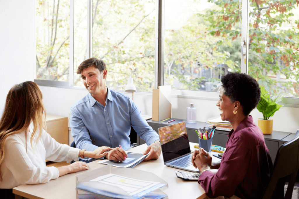 tax clients meeting with their advisor